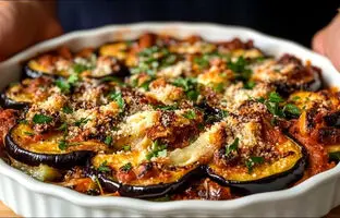 خوشمزه بپزید؛ طرز تهیه یک غذای جدید ایتالیایی با بادمجان و سوسیس + ویدئو