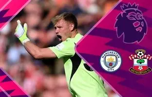 خلاصه بازی ساوتهمپتون 0 - منچسترسیتی 0 + ویدئو