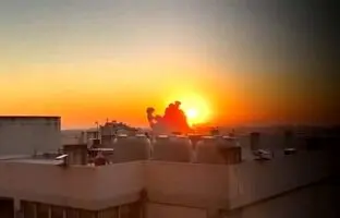 (ویدئو) لحظه حمله اسرائیل به مقر فرماندهی حزب الله از زاویه‌ای جدید که وایرال شد
