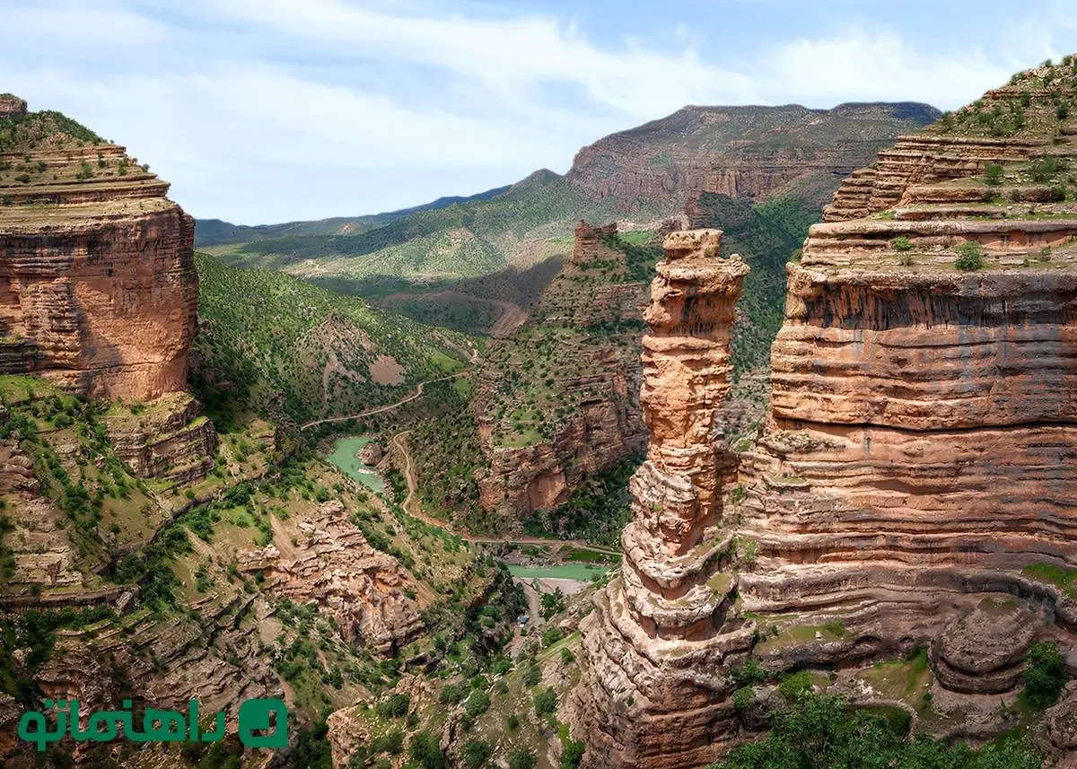 خوفناک‌ترین تنگه ایران در لرستان؛ تنگه شیرز و زیبایی‌هایش در بهار