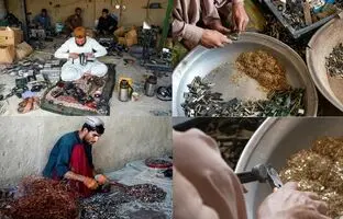 (ویدئو) استخراج طلا از وسایل الکترونیکی ژاپنی در افغانستان