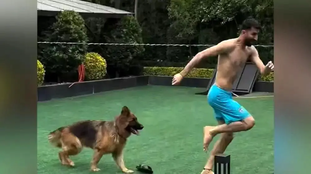 ویدیوی وایرال شده ترسیدن علیرضا بیرانوند از سگ + ویدئو