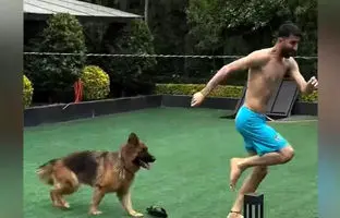 ویدیوی وایرال شده ترسیدن علیرضا بیرانوند از سگ + ویدئو