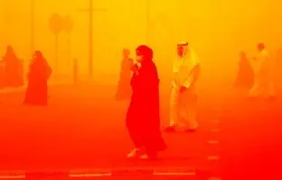  طوفان شن بغداد را درنوردید + ویدئو