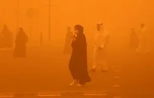  طوفان شن بغداد را درنوردید + ویدئو
