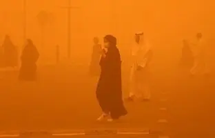  طوفان شن بغداد را درنوردید + ویدئو