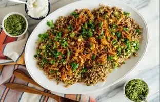 
طرز تهیه پلو تره؛ پلو مخلوط خوشمزه و معطر
