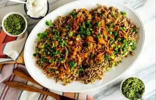 
طرز تهیه پلو تره؛ پلو مخلوط خوشمزه و معطر
