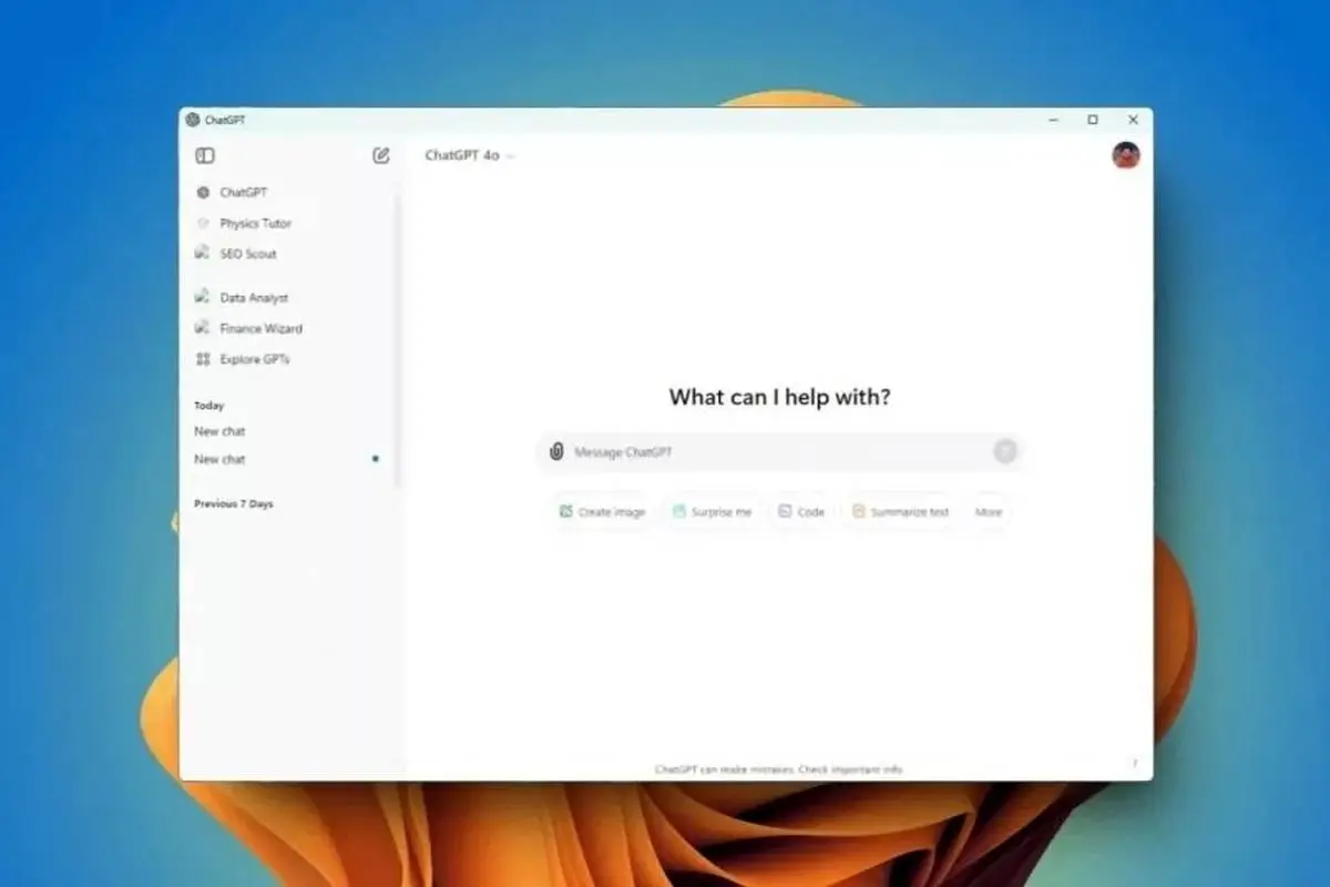 اپلیکیشن ChatGPT برای ویندوز عرضه شد