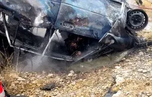  تصادف پژو ۴۰۵ و پراید ۳ فوتی و ۲ مصدوم به جا گذاشت 