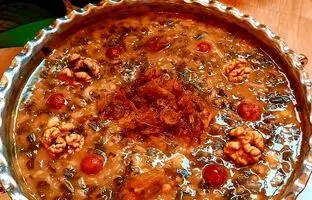 طرز تهیه آش میوه مجلسی با میوه تازه و خشک
