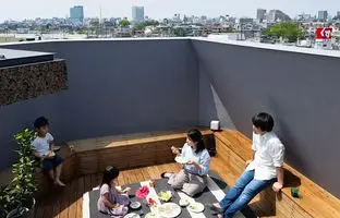 خانه‌ای منحصر به فرد در توکیو با ایده "حضور نور در تمام ساعت روز"