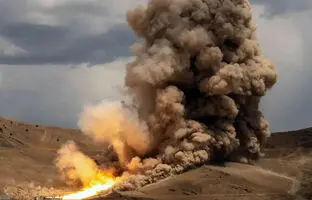انفجار موتور موشک ناسا در نخستین آزمایش زمینی + ویدئو