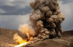 انفجار موتور موشک ناسا در نخستین آزمایش زمینی + ویدئو