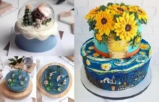 کیک‌هایی که از فرط زیبایی دوست ندارید هرگز خورده شوند! 