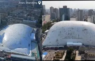 ابتکار تازه چینی‌ها برای مهار گرد و غبار حین ساخت‌وساز + ویدئو