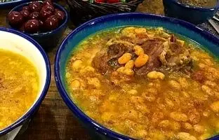 گوشت لوبیای کاشان، شام شب خانه رونالدو + عکس