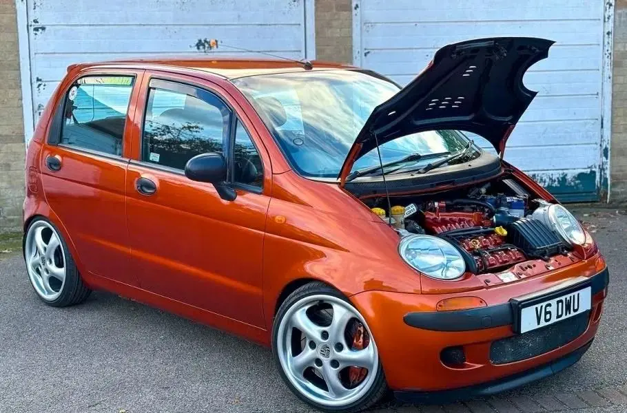 تیونینگ دوو ماتیز با موتور V6؛ خودرویی کوچک که می‌تواند چالش‌برانگیز باشد!