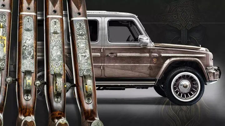 این مرسدس بنز محبوب با چهار تفنگ به فروش می‌رسد 