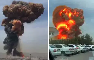 اولین تصاویر از بندر شهید رجایی قبل و بعد از حادثه انفجار + ویدئو