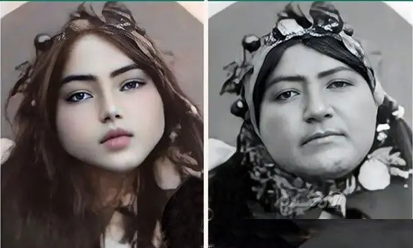 زنان قاجار اگر فیلتر زیبایی امروز را داشتند + تصاویر