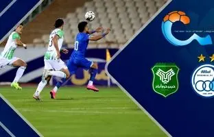 خلاصه بازی استقلال 1 - خیبر خرم آباد 1 + ویدئو