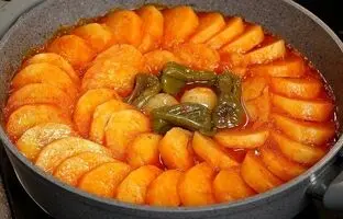 طرز پخت دوغذای مصری سالم و خوشمزه با «سیب زمینی و لوبیا» + ویدئو