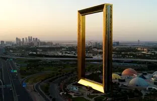 برج قاب دبی؛ بزرگترین قاب عکس جهان! + ویدئو