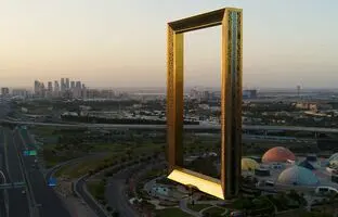 برج قاب دبی؛ بزرگترین قاب عکس جهان! + ویدئو