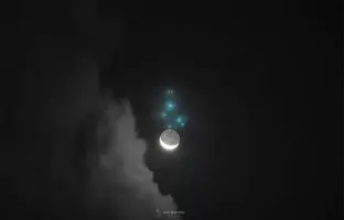 تصویر روز ناسا: ماه به دیدار هفت خواهران می‌رود؛ اختفای خوشه پروین
