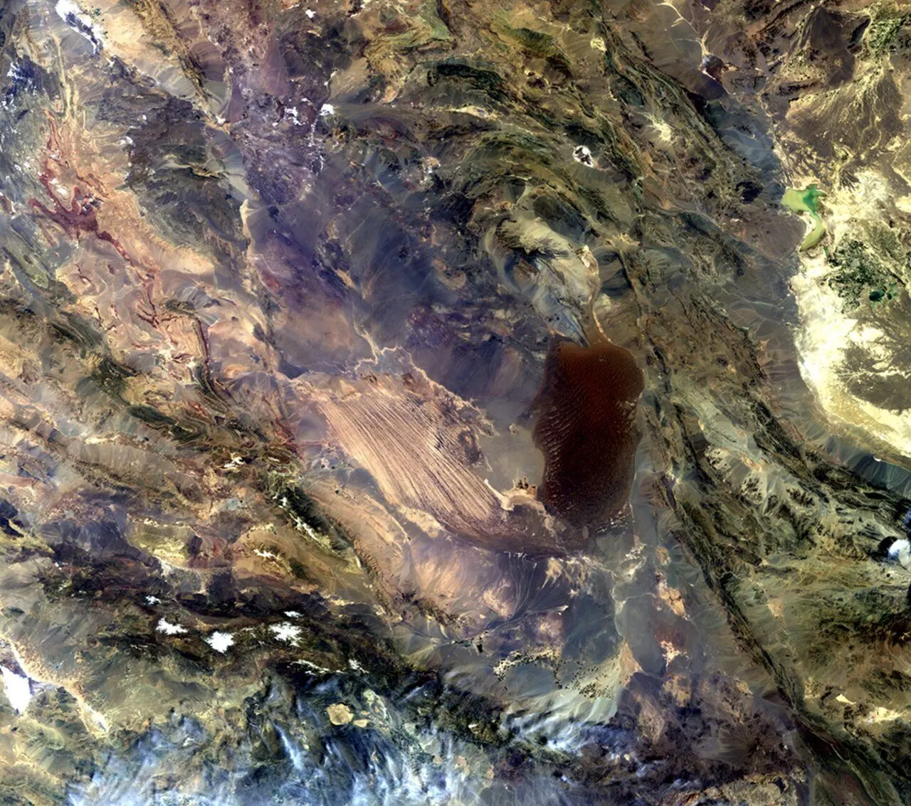 تصویر ماهواره‌ای از گرم‌ترین نقطه زمین در ایران + تصویر