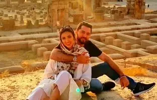 سلفی زیبای همسر بهرام رادان و فرزندش
