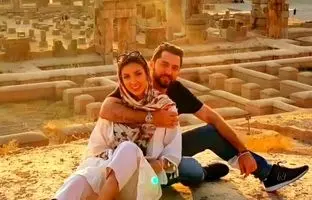 سلفی زیبای همسر بهرام رادان و فرزندش