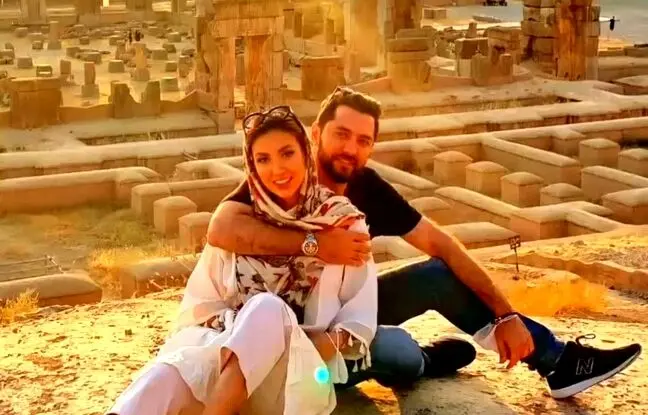 سلفی زیبای همسر بهرام رادان و فرزندش