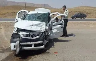  برخورد وحشتناک اتوبوس با ۱۶ خودرو در کرج