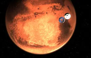 یک حفره غیر عادی در مریخ