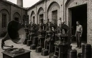 صفحه‌های گرامافون‌های قدیمی اینجا تولید می‌شد