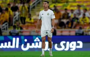 عکس یادگاری رونالدو با ستاره عضلانی هالیوود!