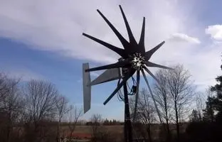 تولید برق خانگی با توربین بادی ستاره‌ای 