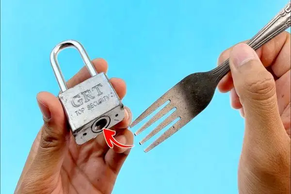 راه اضطراری برای باز کردن قفلی که کلیدش را گم کرده اید + ویدئو