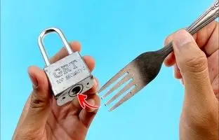 راه اضطراری برای باز کردن قفلی که کلیدش را گم کرده اید + ویدئو