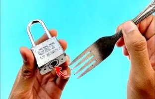 راه اضطراری برای باز کردن قفلی که کلیدش را گم کرده اید + ویدئو