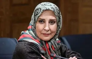  مرجانه گلچین در پشت صحنه سریال بامداد خمار 