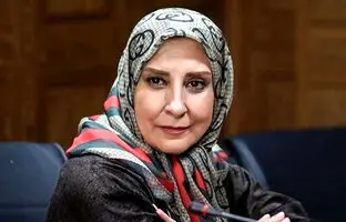  مرجانه گلچین در پشت صحنه سریال بامداد خمار 