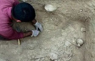 کشف گورستان سه‌هزار ساله در حومه رشت