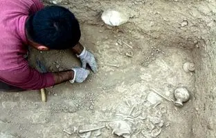 کشف گورستان سه‌هزار ساله در حومه رشت