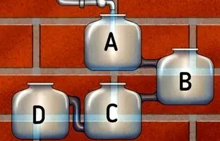تست هوش ریاضی؛ کدام ظرف زودتر از بقیه پر می شود؟