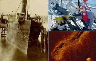 (تصاویر) کشف کشتی بخار SS Pacific با گنج 150 ساله آن!