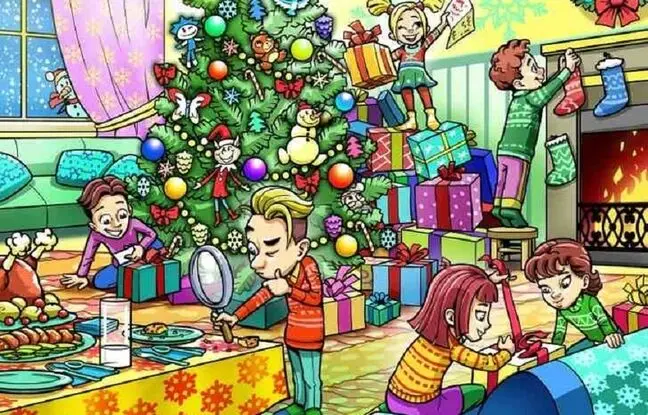 معمای تصویری کریسمس؛ آیا می توانید بابانوئل را در 10 ثانیه پیدا کنید؟