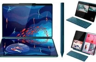لپ تاپ تمام لمسی لنوو YogaBook 9i 13 معرفی شد